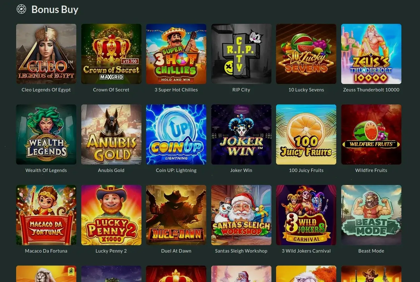 Vip Luck Casino Bonus und Spiele